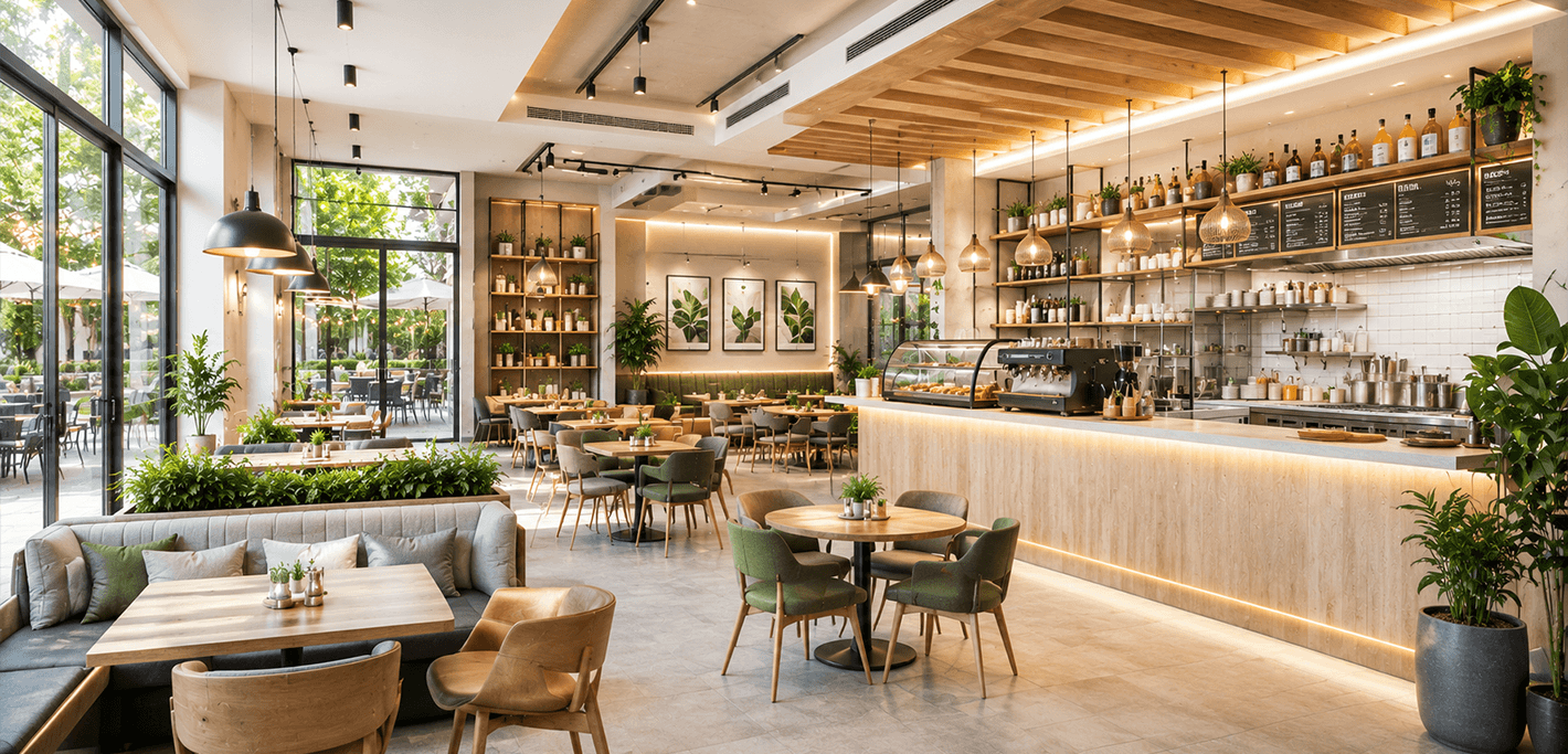 Anahtar Teslim Kafe ve Restoran Dekorasyon Projesi